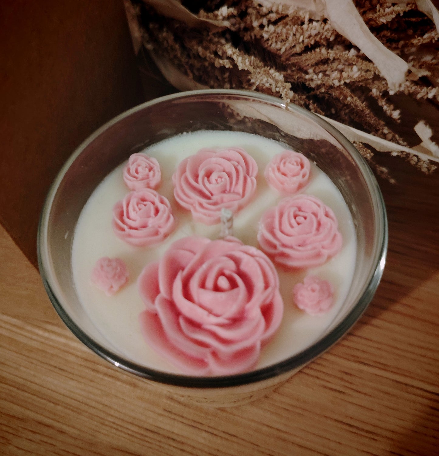 6oz Lemon with Bergamot and Black Pepper Scented Candle and Rose Melts