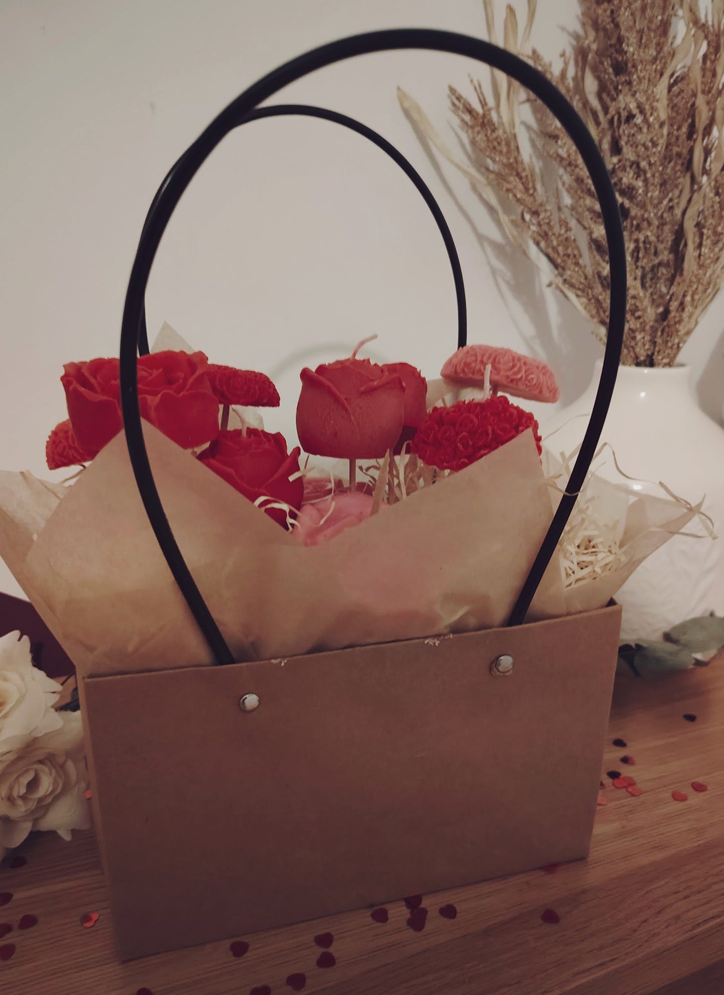 x12 Roses, Candles and Wax Melts Bouquet
