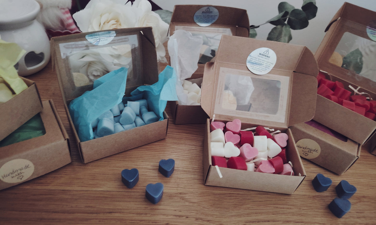 x30 Small Love Heart Scented Wax Melts