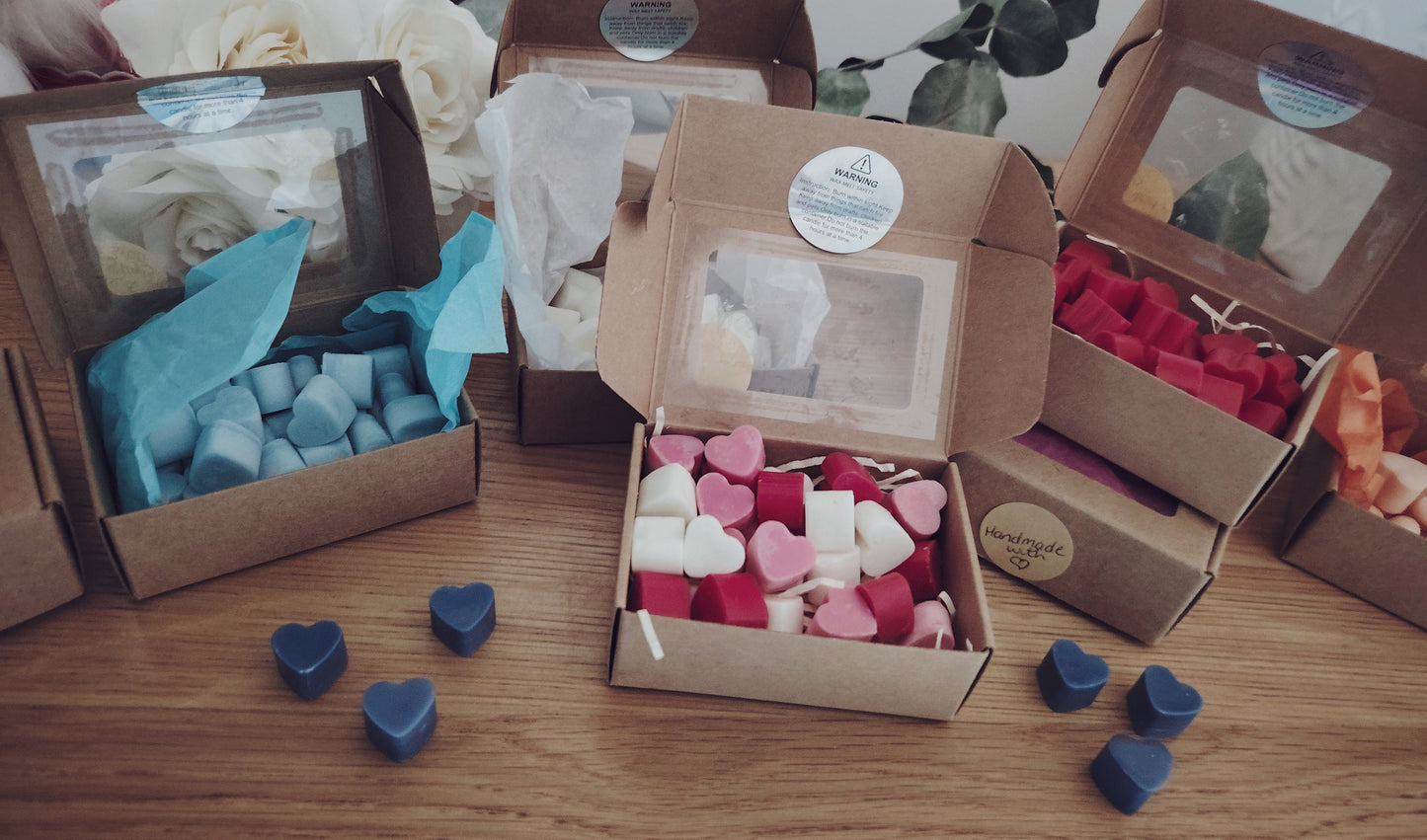 x30 Small Love Heart Scented Wax Melts