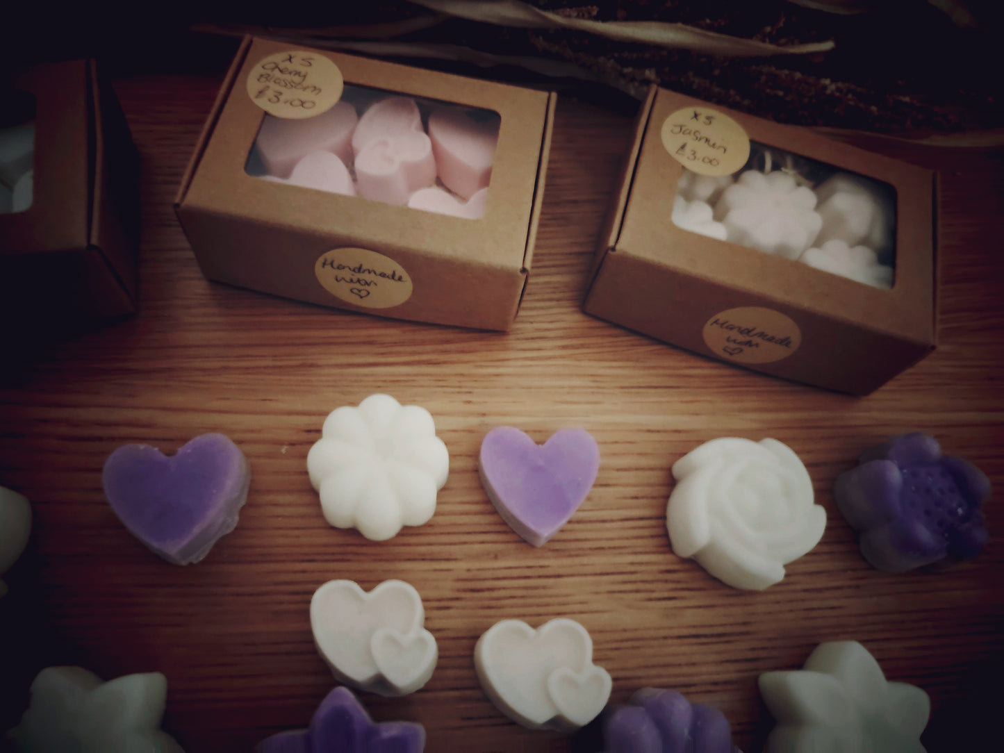 x5 Scented Medium Love Heart Wax Melts