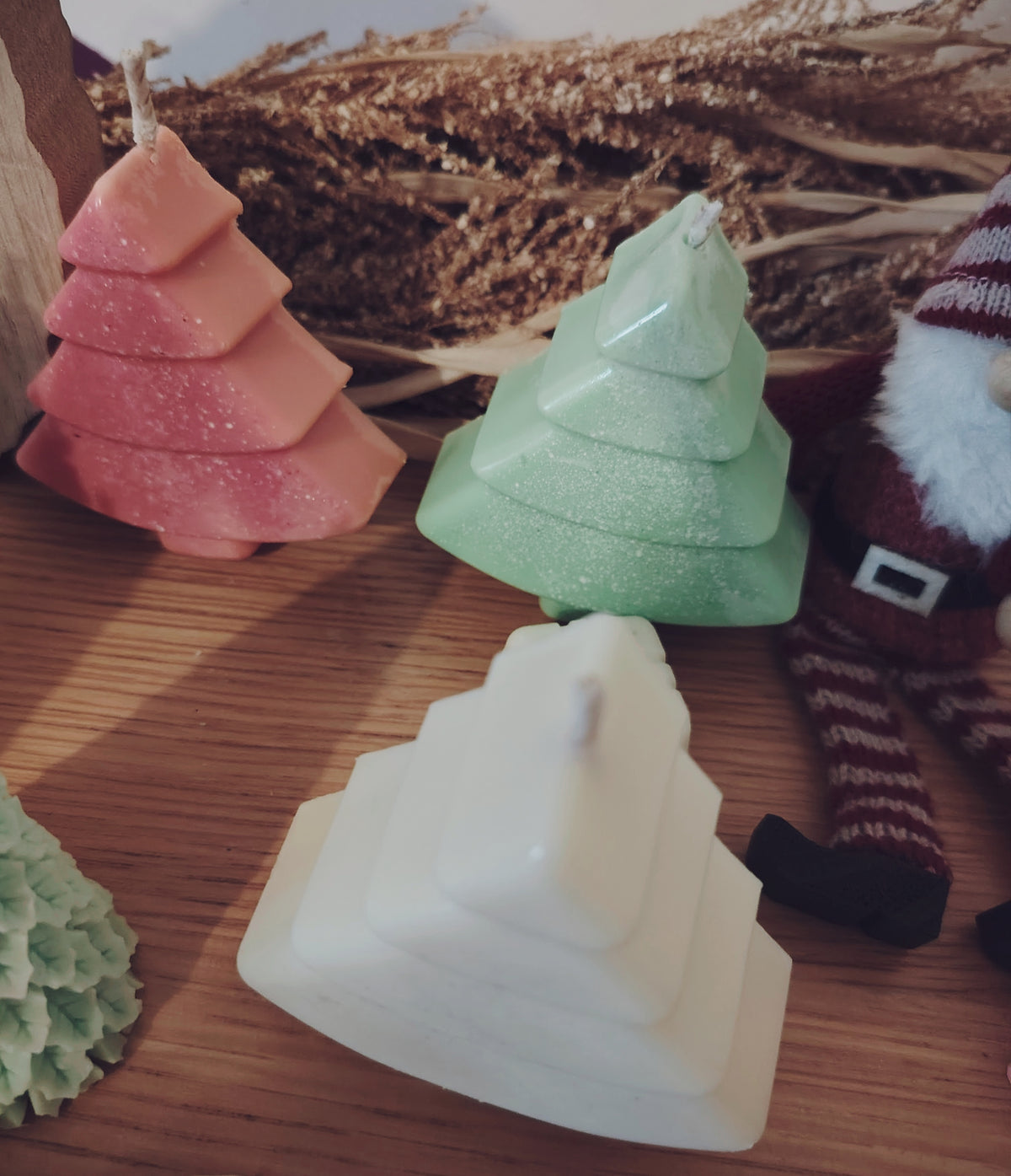 Single Medium Scented Smooth Christmas Tree Candle