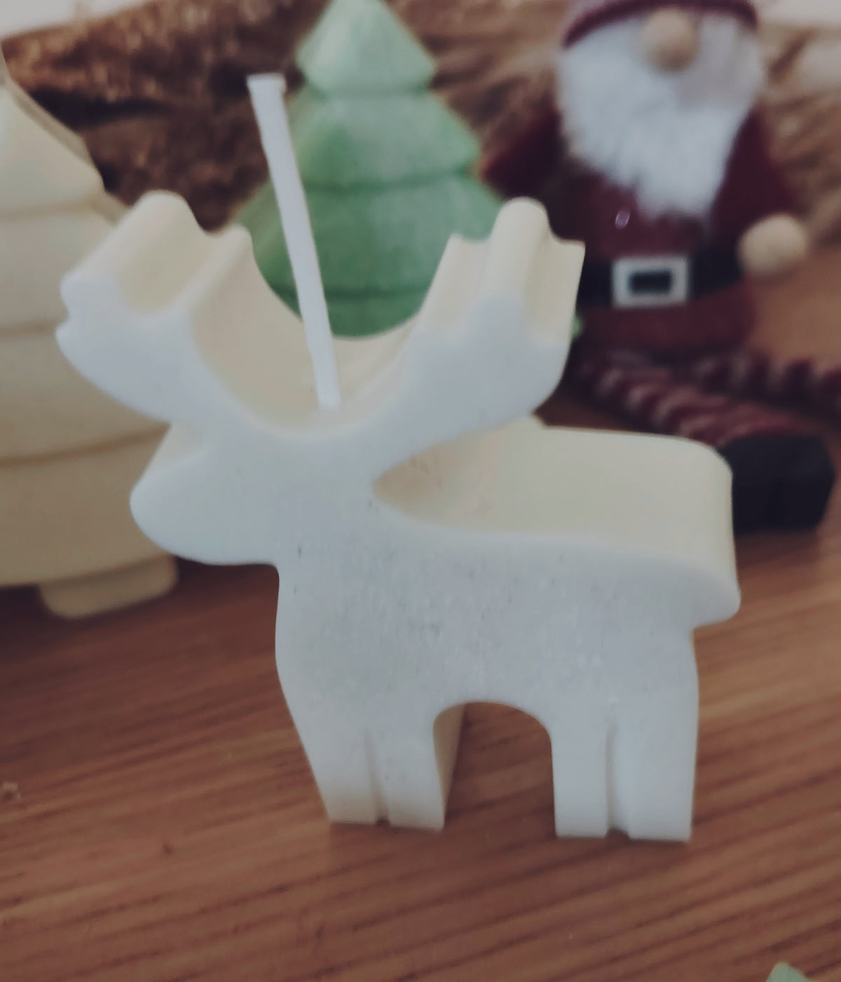 Single Medium Scented Candle Christmas Figures