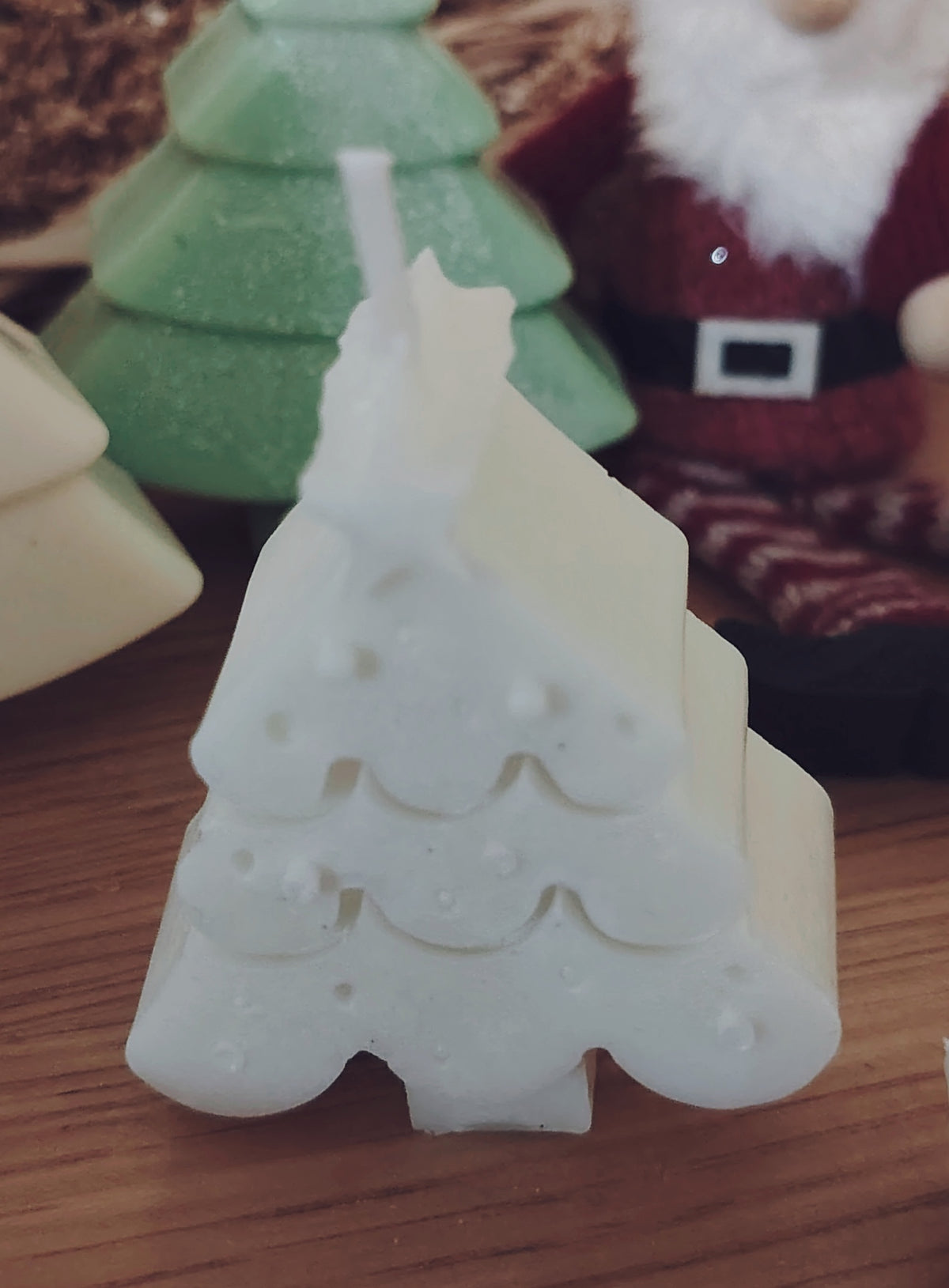 Single Medium Scented Candle Christmas Figures