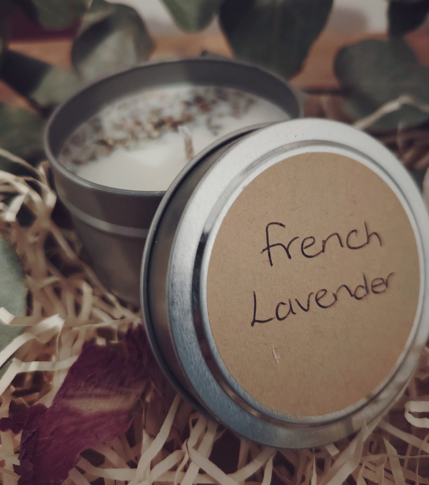 4oz Natural Botanical French Lavender Candle