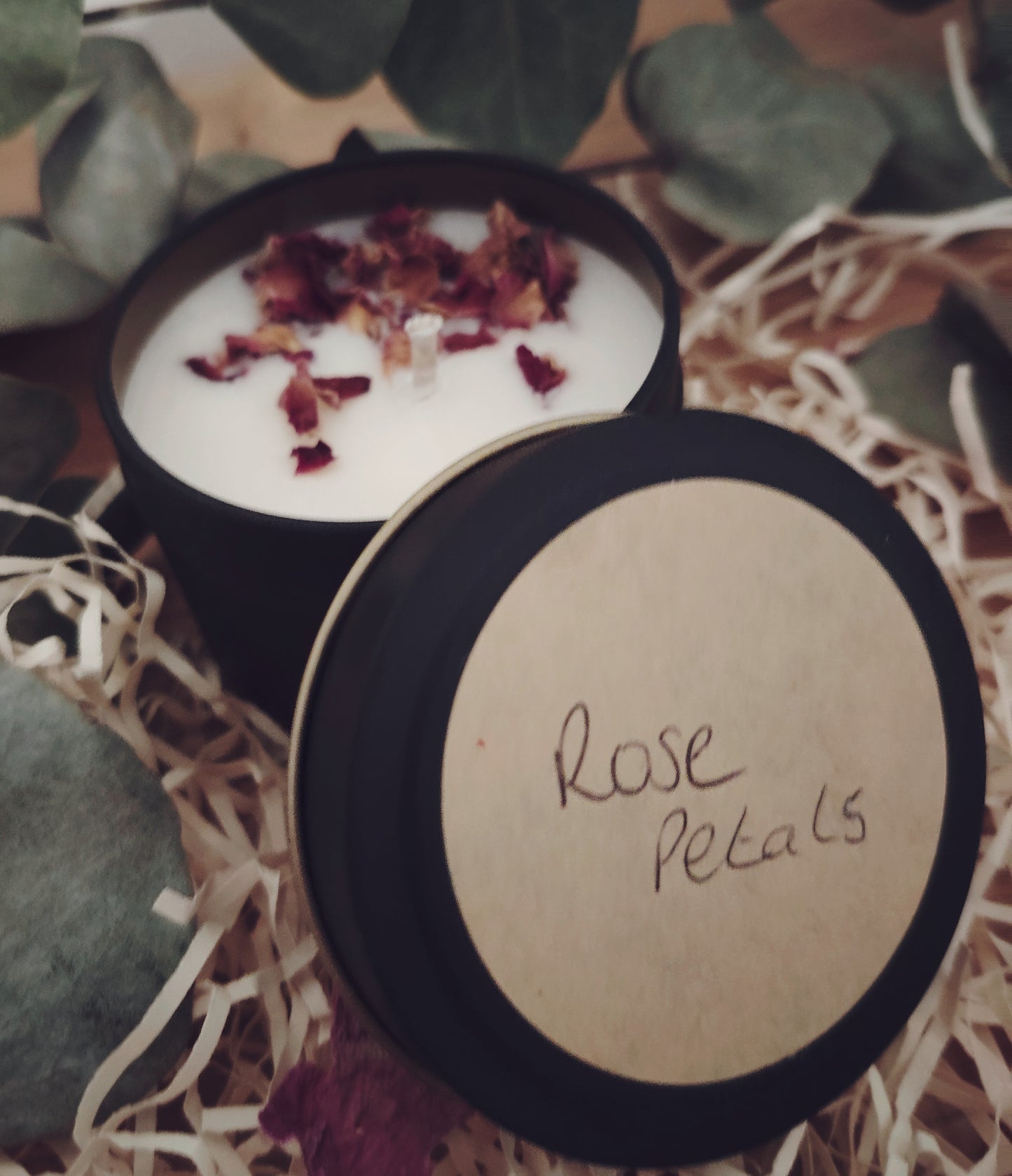 4oz Natural Botanical Rose Candle