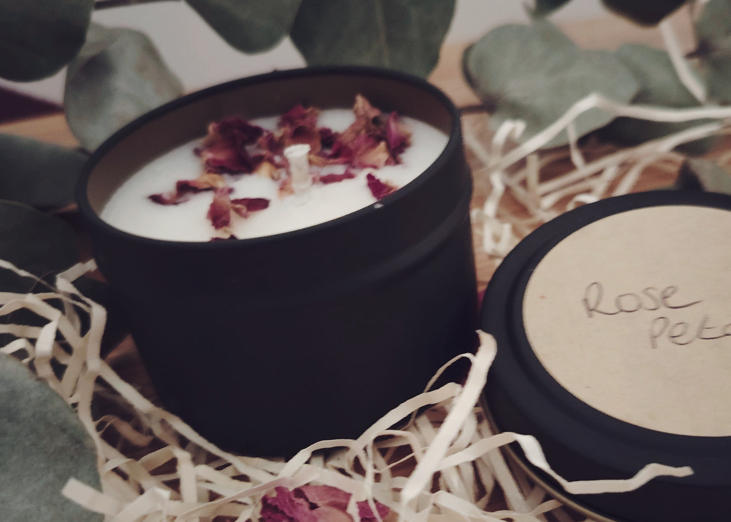 4oz Natural Botanical Rose Candle