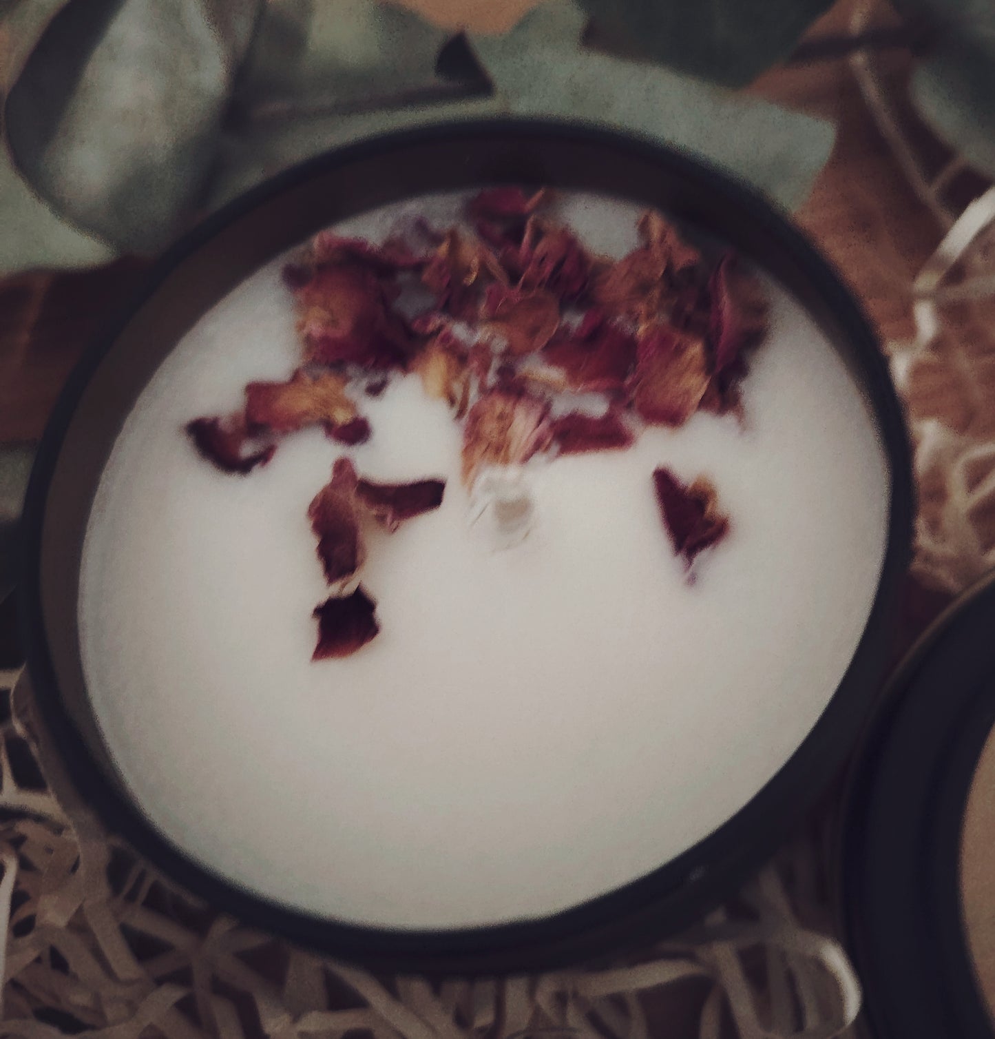 4oz Natural Botanical Rose Candle