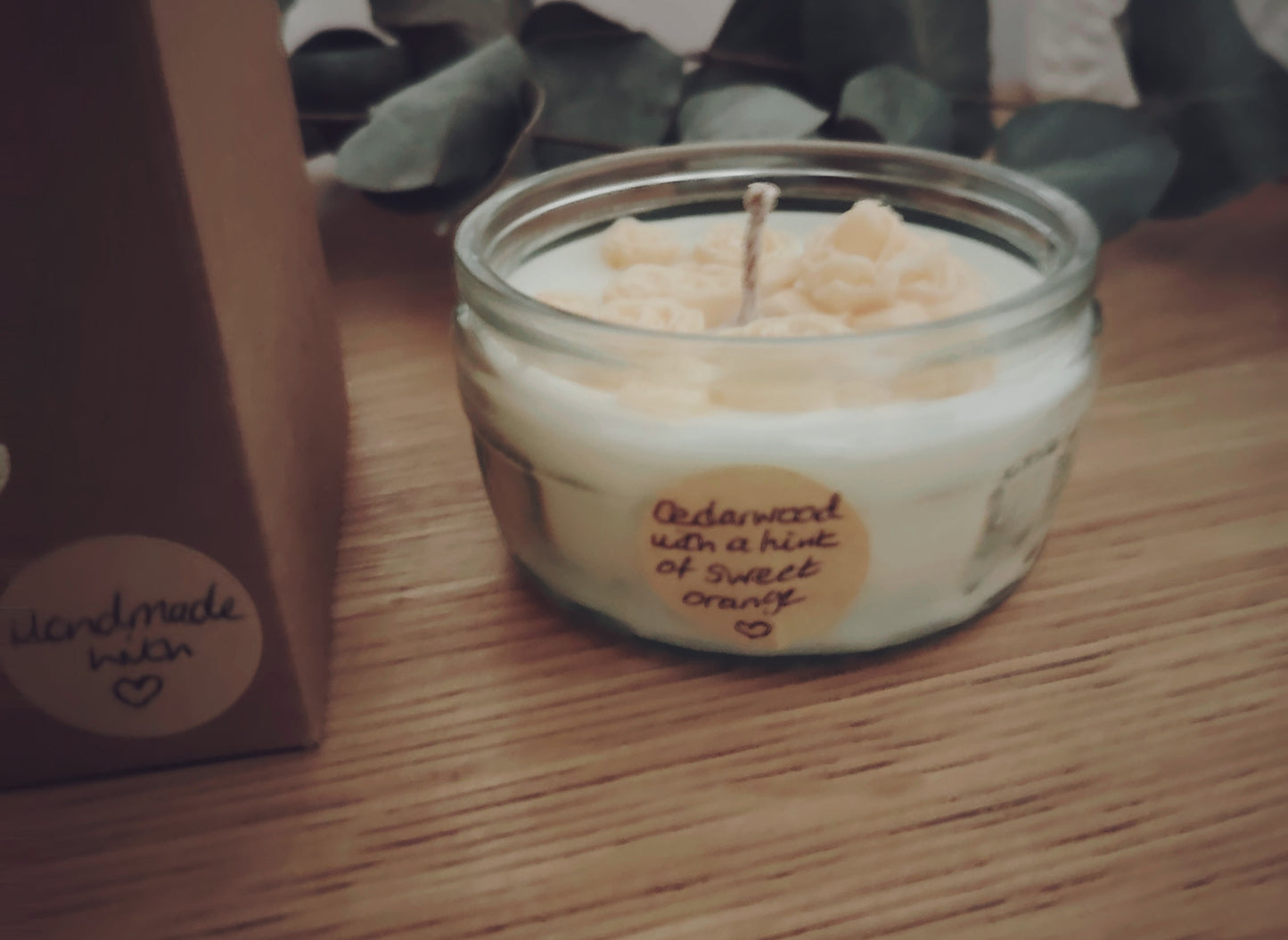 5oz Cedarwood with a hint of Sweet Orange Candle and Wax Melts