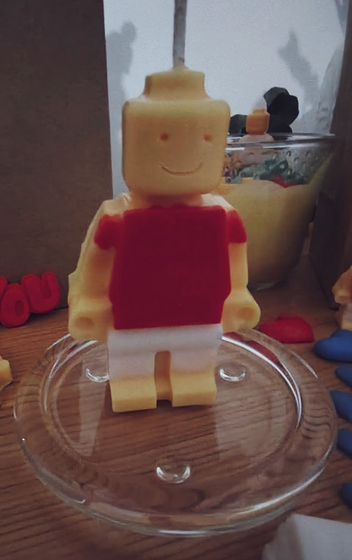 Single Large LEGO Figure Candle