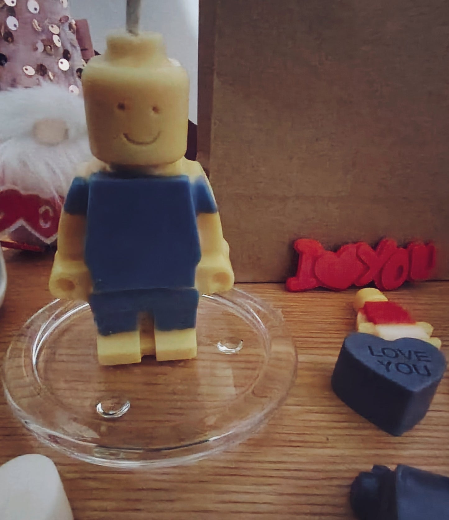 Single Large LEGO Figure Candle